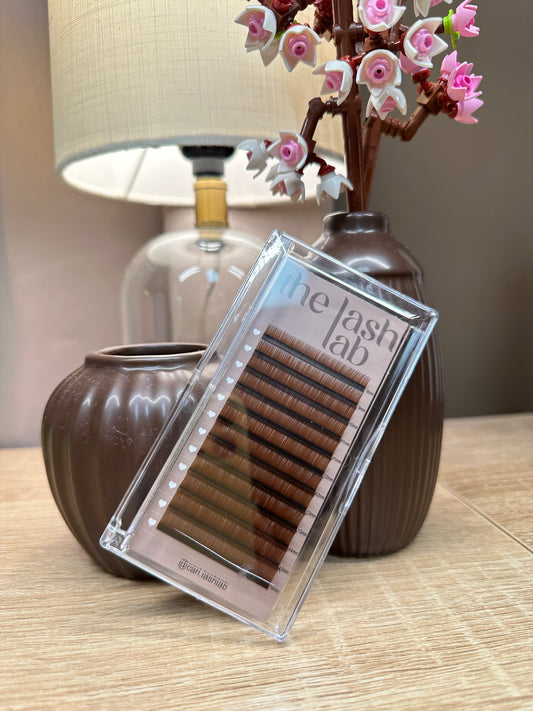 Choco Latte Brown Silk Lashes Mixed Trays